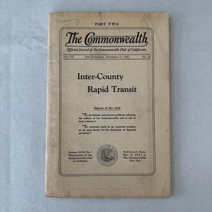 Commonwealth Club of California The Commonwealth Journal Railway Highway 1931 - Picture 1 of 15