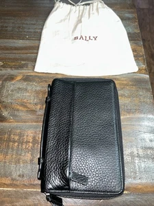 Bally Magus 6219902 Black Leather Clutch Wallet MSRP $695 - Picture 1 of 18