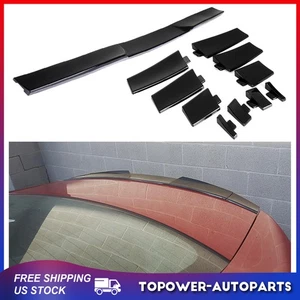 Universal Sedan ABS Glossy Black Rear Roof Spoiler Lip Adjustale - Picture 1 of 10