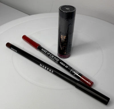 ЛОТ ИЗ 3 — подводка для губ Make Up Forever & Morphe и губная помада Revolution SEAL - Изображение 1 из 4