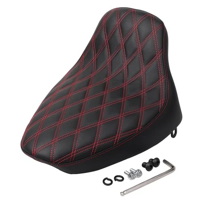 Black Driver Solo Seat For Harley Heritage Softail FLSTC Special FLSTN 1984-1999 - Imagem 1 de 4