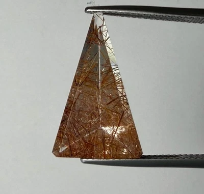 R0015- Cuarzo rutilado, cuarzo rutilo, pelo de ángel, rojo rutilado, aguja de rutilo Foto 1 de 4