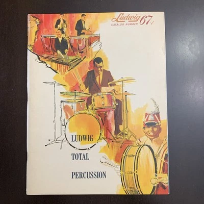 1967 Ludwig Drum Total Percussion 104 Page Color Catalog 67-1 VG/EXC CONDITION - Image 1 of 4