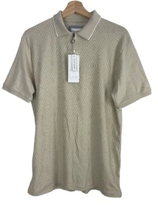 Cactus Man Ricky Singh strukturiertes Strick-Poloshirt Größe Medium - Bild 1 von 5