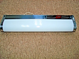 Vintage Chrome Fluorecent Light Fixture - Picture 1 of 10