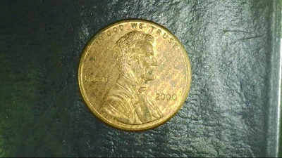 2000 Lincoln Memorial Cent Surface Grained Nice Coin - Error? [A035] - Image 1 of 2