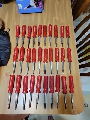 4 In  One Lot Of 30 Like Jamestown USA Multi Bit Screwdriver Williams Instrument - Image 1 of 4