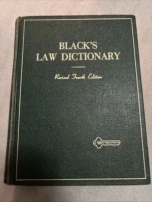 Black's Law Dictionary Revised 4th Edit. by Henry Campbell Black (water damaged) - Image 1 of 4