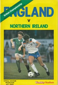 England v Northern Ireland. Programme with Match Ticket. Ref: U15R 9520 VG (2)ca - Picture 1 of 2