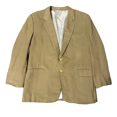 Blazer AQ Personalizado Sastre Seúl Bronceado Abrigo Deportivo Hecho a Mano 23x31 2 Botones Botón Dorado Foto 1 de 4