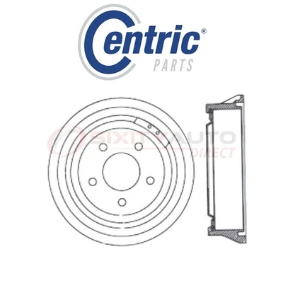 Centric Brake Drum for 1985-1993 Cadillac DeVille 4.1L 4.3L 4.5L 4.9L V6 V8 um - Image 1 of 4