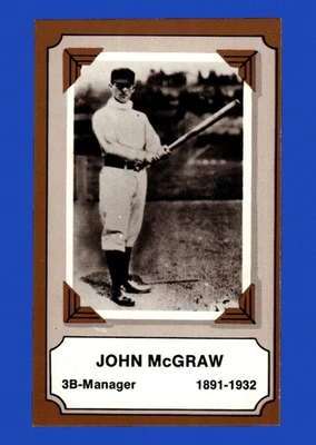 1972 Fleer Famous Feats Set-Break # 15 John McGraw NR-MINT *GMCARDS* - Image 1 of 2