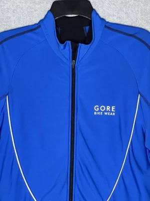 Chaqueta Gore Bike Wear Windstopper Azul Phantom Mediana Cremallera Completa Equipo de Ciclismo Foto 1 de 4