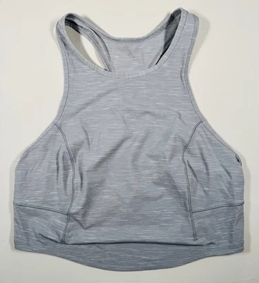 Camiseta sin mangas Lululemon Power Thru gris rinoceronte jaspeado - pequeña Foto 1 de 3