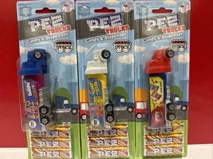 PEZ! 3er Set Paskesz Candy Truck Haulers Pez Spender NEU Oodles Sours Koscher - Bild 1 von 5
