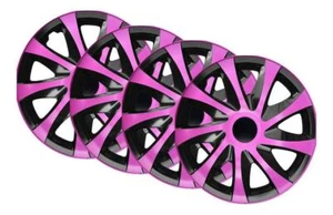 4x 15" Wheel Trims Hub Caps 15 Inch Wheel Cover Trim ABS Plastic Trim DRACPINK - Picture 1 of 4