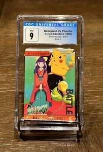 1999 Pokemon Bandai Carddass S5 Bellsprout VS Pikachu #181 CGC 9 nuovi di zecca - Foto 1 di 2