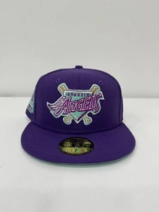 Anaheim Los Angeles Angels MLB 59Fifty "Grape Soda" Fitted Cap Hat Size 7 NWT - Picture 1 of 5
