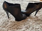 Kelsi Dagger Rosabella Black Leather Ankle Boots Booties size 8 Made Brazil