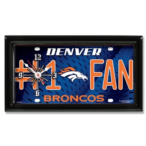 NFL Clock - Denver Broncos Cover