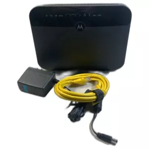 Motorola MD1600 VDSL2/ADSL2+ Modem and AC1600 WiFi Gigabit Router - Black - Picture 1 of 5