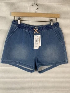 Roxy Girls Denim Elastic Pull On Shorts Size 16 XXL NWT NEW - Picture 1 of 11