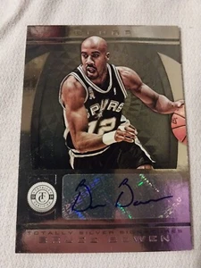 2013-14 BRUCE BOWEN TOTALLY CERTIFIED AUTOGRAPHED AUTO CARD #21 SA SPURS HEAT - Picture 1 of 2