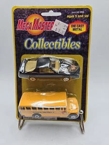 MAISTO-MEGA MASTERS Pontiac Firebird Trans-Am Bandit & Schulbus Serie 2 NEU - Bild 1 von 5