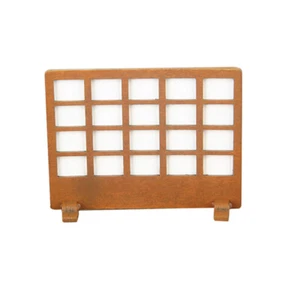 Panel de pantalla decorativo divisor de habitación de madera de 1 pieza para dormitorio de casa de muñecas - Imagen 1 de 12