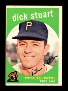 1959 TOPPS #357 DICK STUART PIRATES EX FRONT WAX 7A - Picture 1 of 2