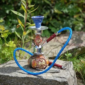 Budawi® Skull Head Shisha Hookah 25 cm - Glow in the Dark - Totenkopf Tearagon - Bild 1 von 10