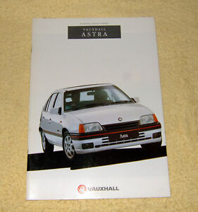 Vauxhall Astra Mk2 Range 1991 Models No2 inc Merit, L, LX, GL, SRi, CD, GTE 16v