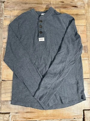 Abercrombie & Fitch Vellón 1/4 Botón Henley Ajuste Muscular Para Hombre Talla XL Gris Foto 1 de 4