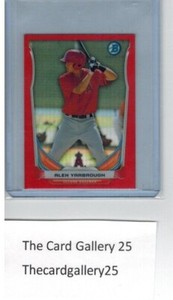 2014 Bowman Chrome Bowman Scout 4/5 Mini red Refractor #BMA5 Alex Yarbrough RARE