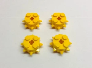 Lego Basic City Technic Stein 2 x 2 rund mit Spikes 27266 gelb NEU 4 Stück 42080 - Bild 1 von 1