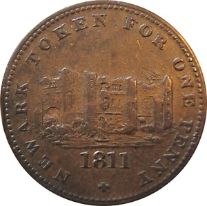 NEWARK. Stansall, Moor, Fisher, etc. Token de centavo de los comerciantes.1811. W 880. - Imagen 1 de 2