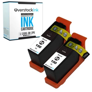 Paquete de 2 cartuchos de tinta compatibles OSI 150XLBK para Lexmark Pro715 Pro915 S310 S515 - Imagen 1 de 1