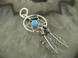 Ketten Anhänger Traumfänger Silber 925 Dreamcatcher indianische Kultobjekte - Bild 1 von 3