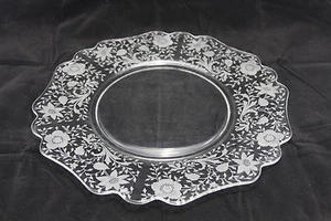 Elegante plato de servir de vidrio vintage - Imagen 1 de 6