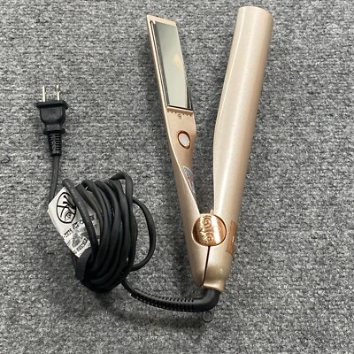 Tyme Iron Pro Rose Gold 2 in 1 Hair Curler Straightener 5 Heat Settings - Image 1 of 4