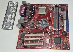 BUNDLE TESTED WORKING mainboard MSI 865GM3-LS + Celeron 2GHz + 256MB RAM - Picture 1 of 5