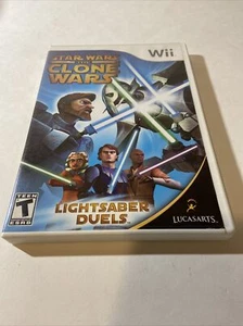 Star Wars The Clone Wars Lightsaber Duels Nintendo Wii Complete! Free Shipping - Picture 1 of 5