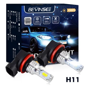 H16 / H11 LED Fog Light Bulbs 100W Kit For Renault Megane CC Logan MK2 2010-2019 - Picture 1 of 9