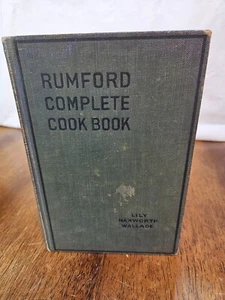 Rumford komplettes Kochbuch 1918 Lily Haxworth Wallace Vintage Hardcover Buch - Bild 1 von 15