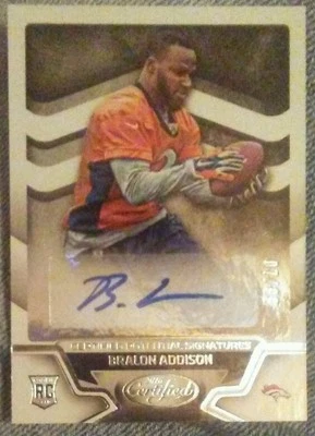 2016 Certified Potential Signatures BRALON ADDISON Auto/Autograph Rookie /99 - Image 1 of 4