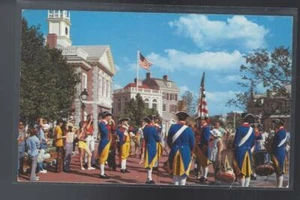 Postcard Walt Disney World LIBERTY SQUARE FIFE & DRUM CORPS 1970s vintage #761 - Picture 1 of 2