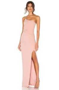 Nookie Lust One Shoulder Gown in Blush Small New Womens Long Dress - Picture 1 of 13