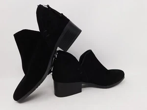 Kenneth Cole Reaction Women's Ankle Booties Black Grey Suede Boots Skip Leather - Picture 1 of 29