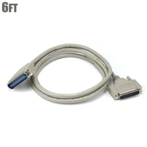 6FT IEEE 1284 DB25 Male to CN36 Centronics Male Parallel M/M Printer PC Cable - Picture 1 of 1