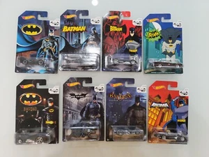 HOT WHEELS BATMAN 75 YEARS FULL SET OF 8 CARS 2013 DIECAST - Picture 1 of 7